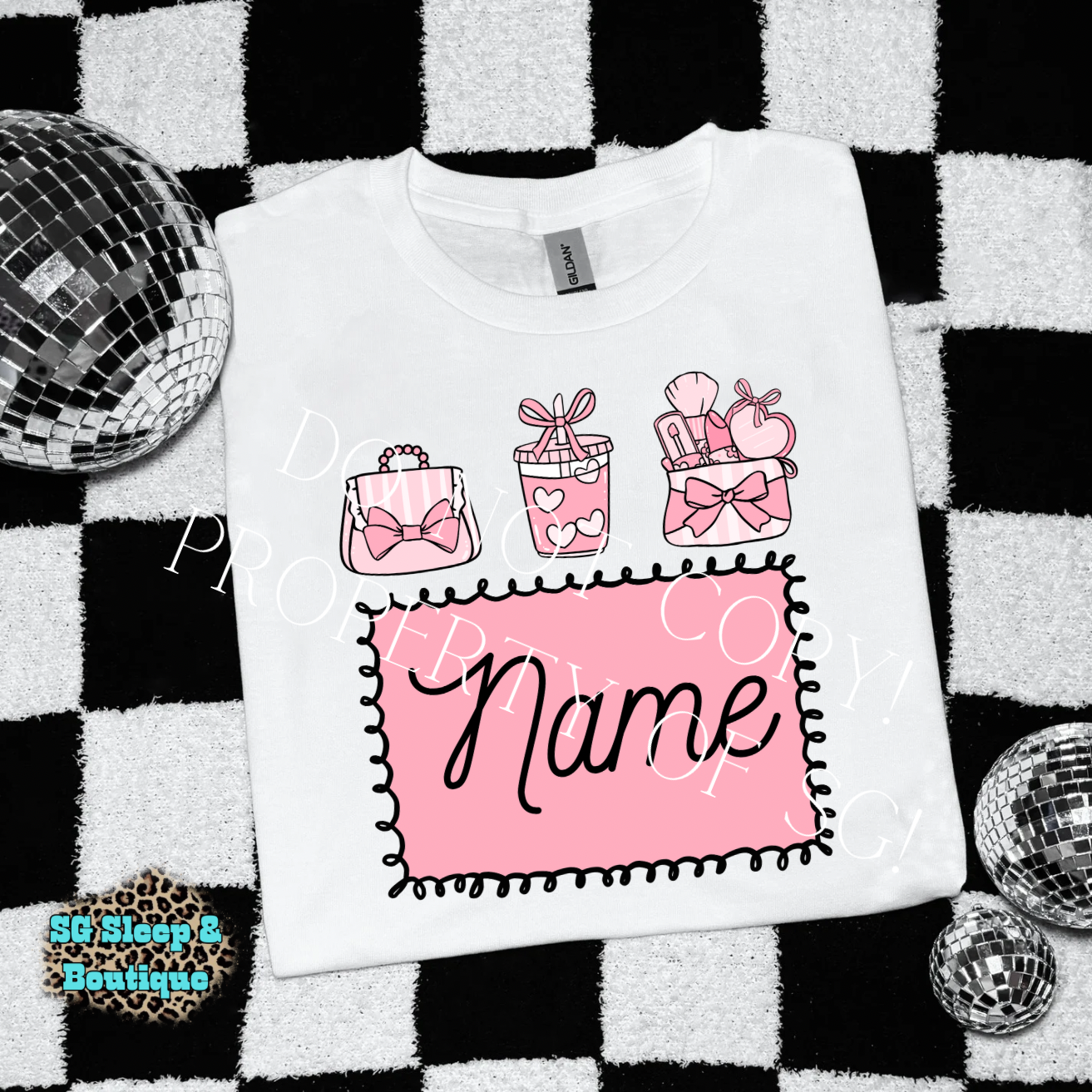 Cutie Girl Custom Name PNG