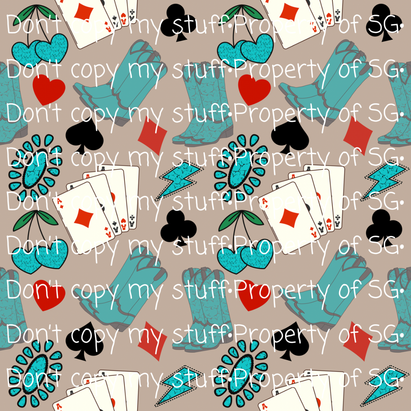 Yeehaw Cards Seamless