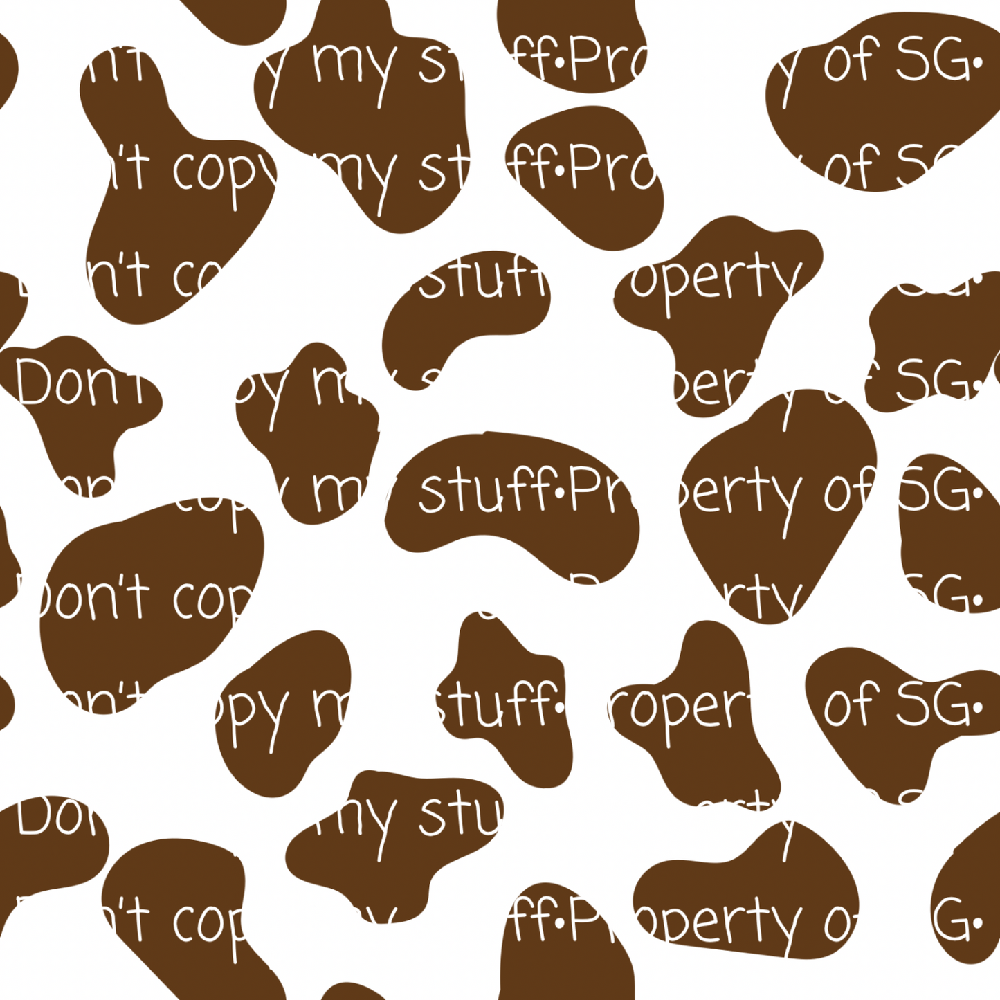 Brown & White Cow Seamless