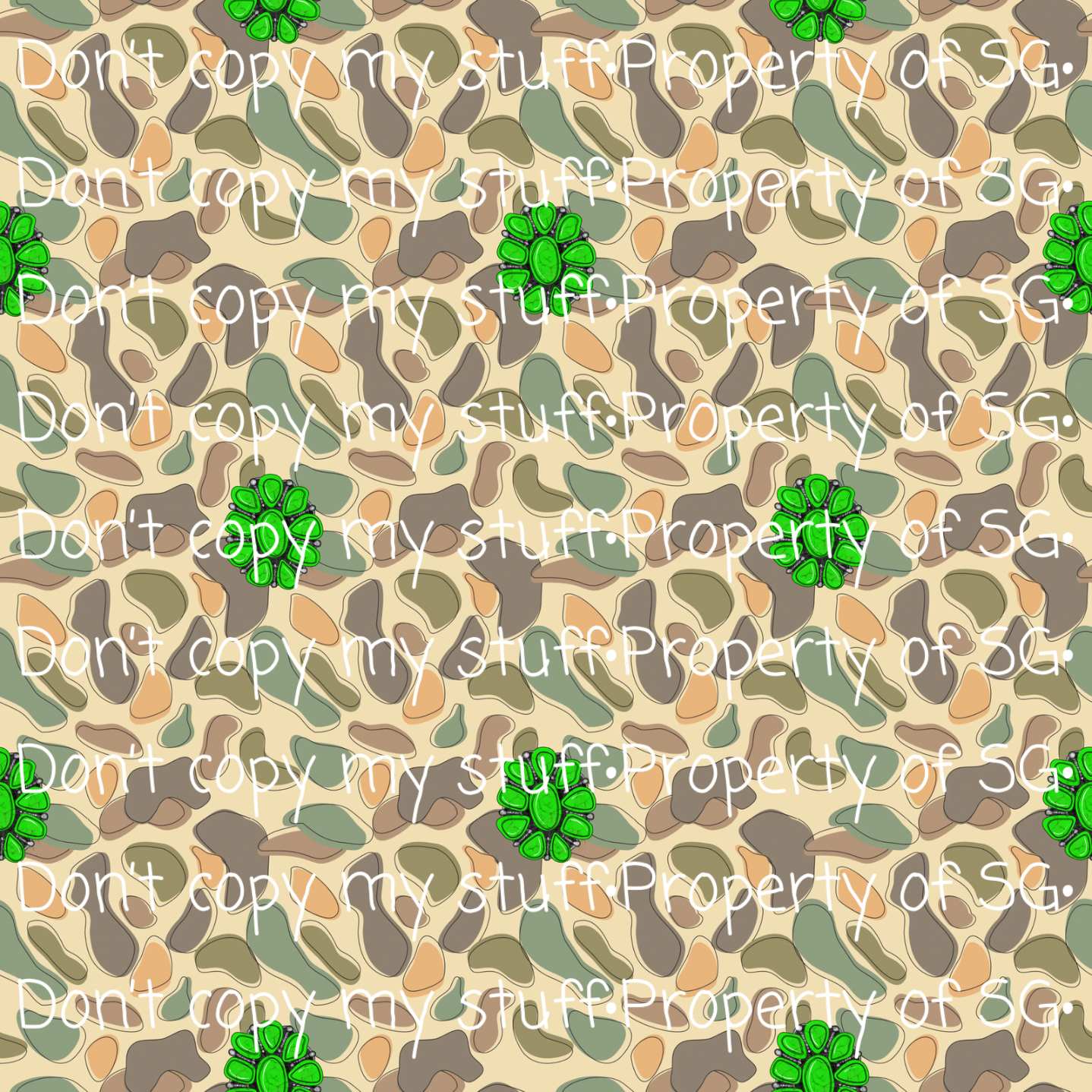 Camo Barbie Seamless