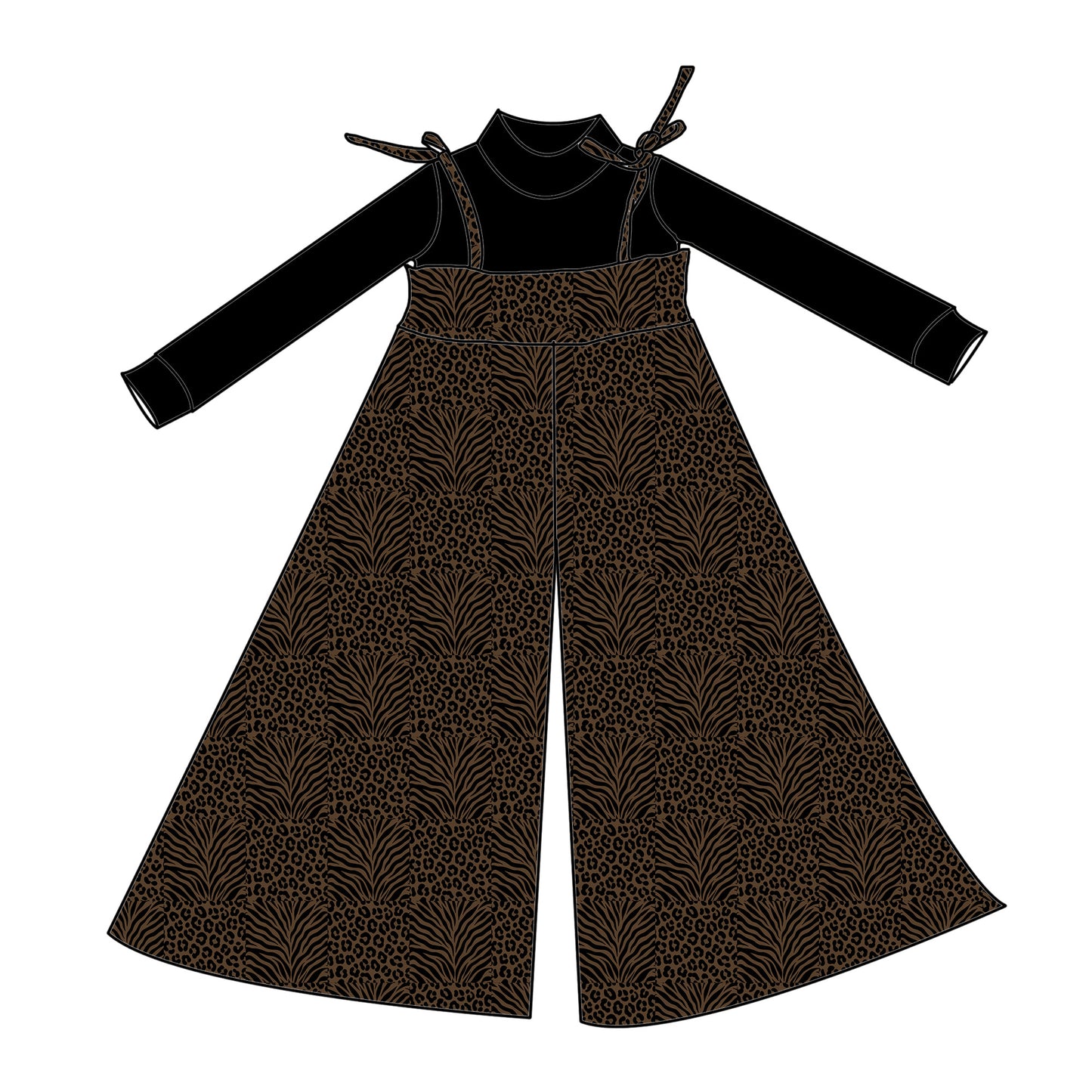 Born To Be Wild Flare Romper & Top