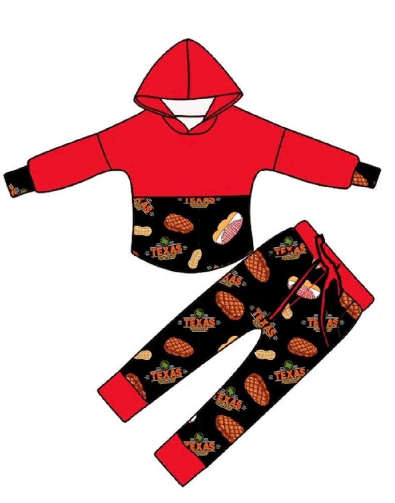 Steak & Peanuts Pullover Set