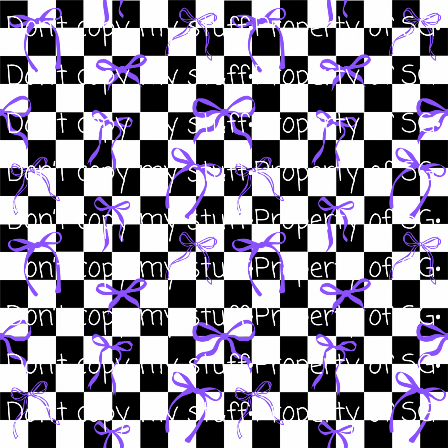 Purple Bows Seamless