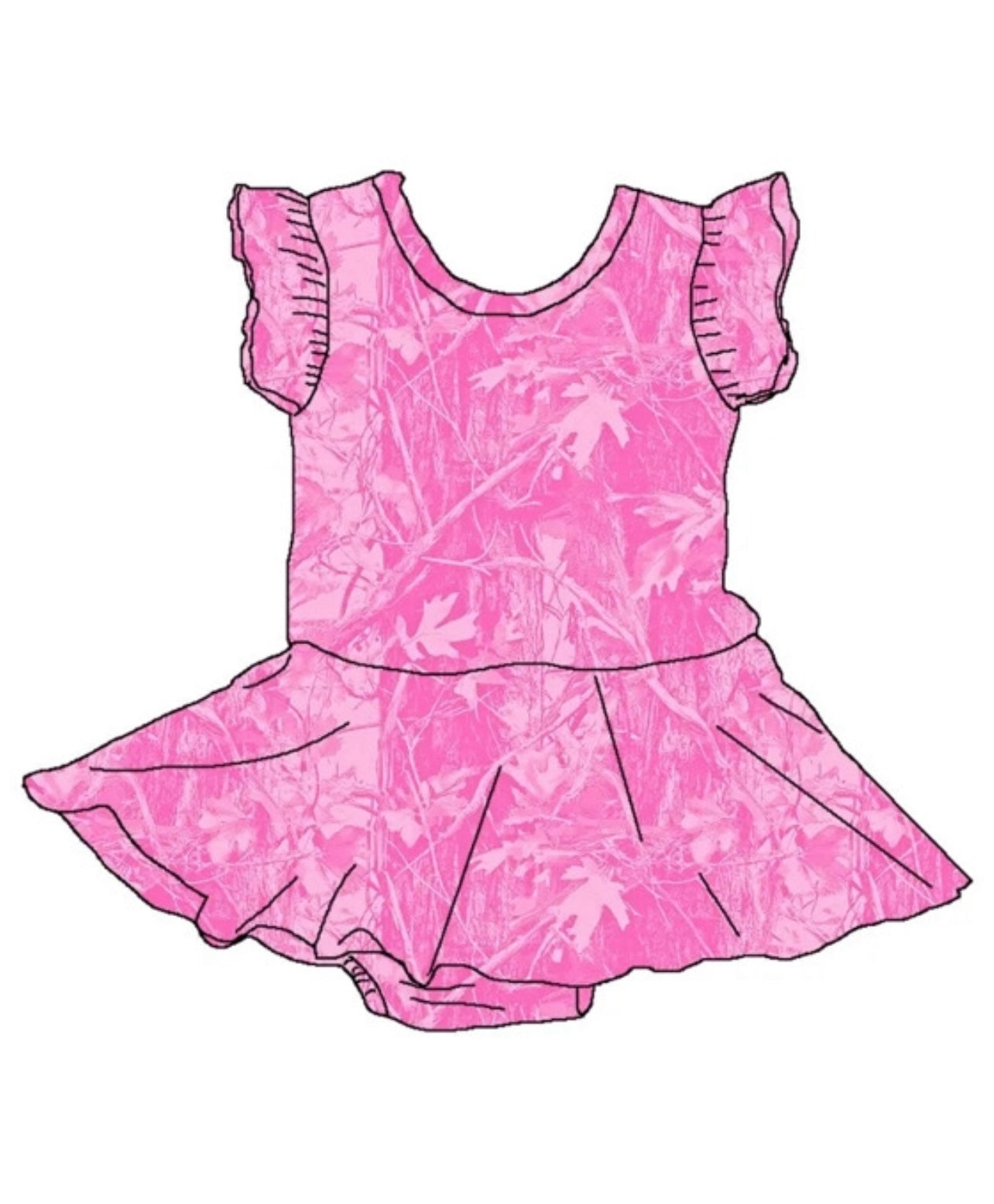 Pink Camo Twirl