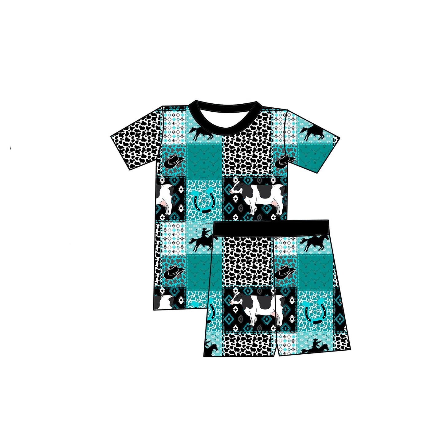 Country Brother Pajama Shorts Set