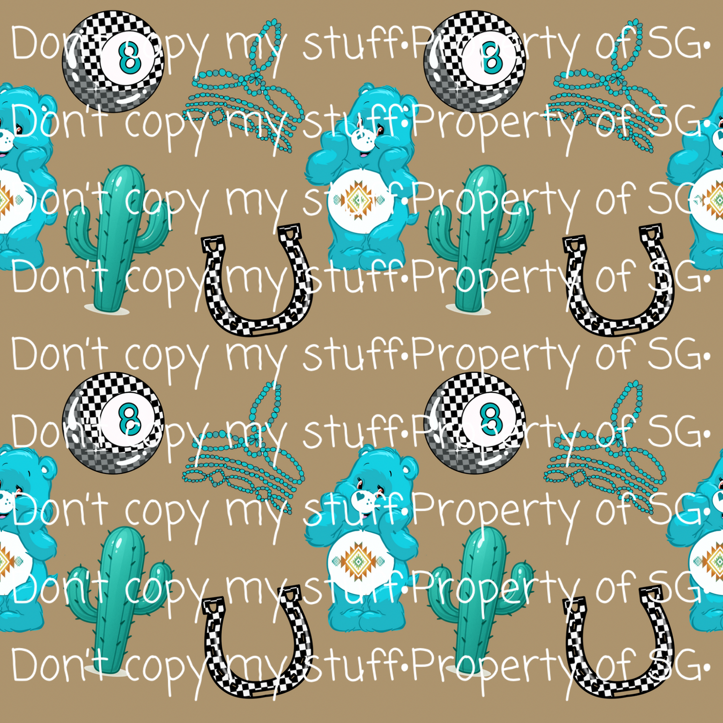 Punchy Bear Seamless