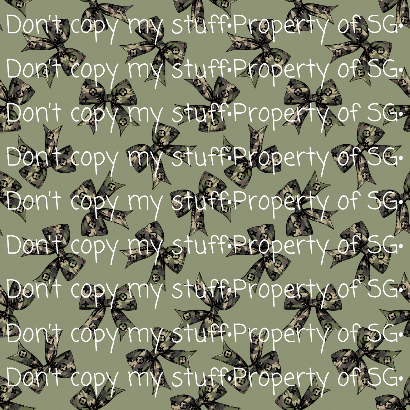 Boujee Camo Bows Seamless