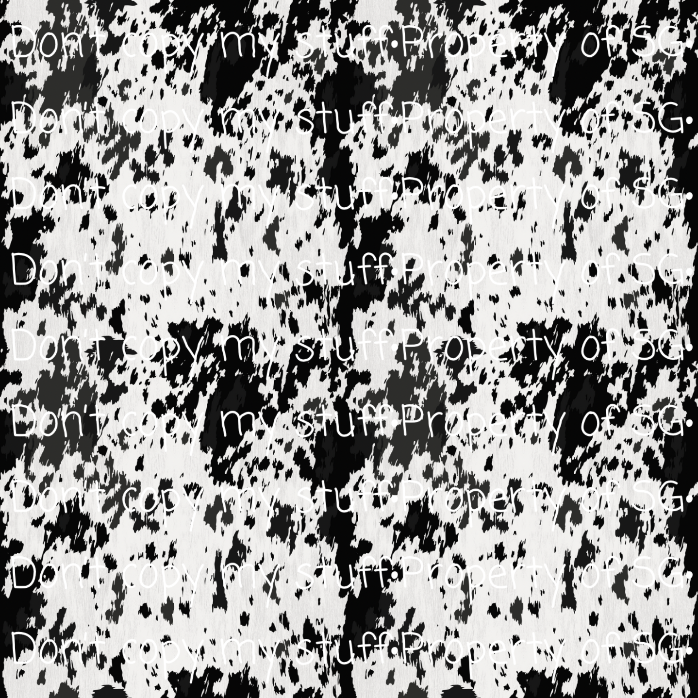 B&W Cowhide Seamless