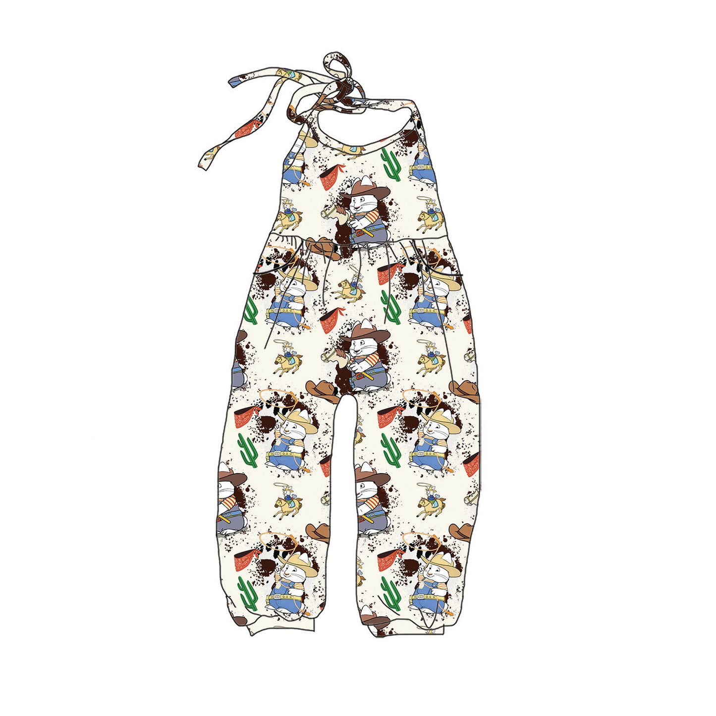 Cowboy Max Halter Romper