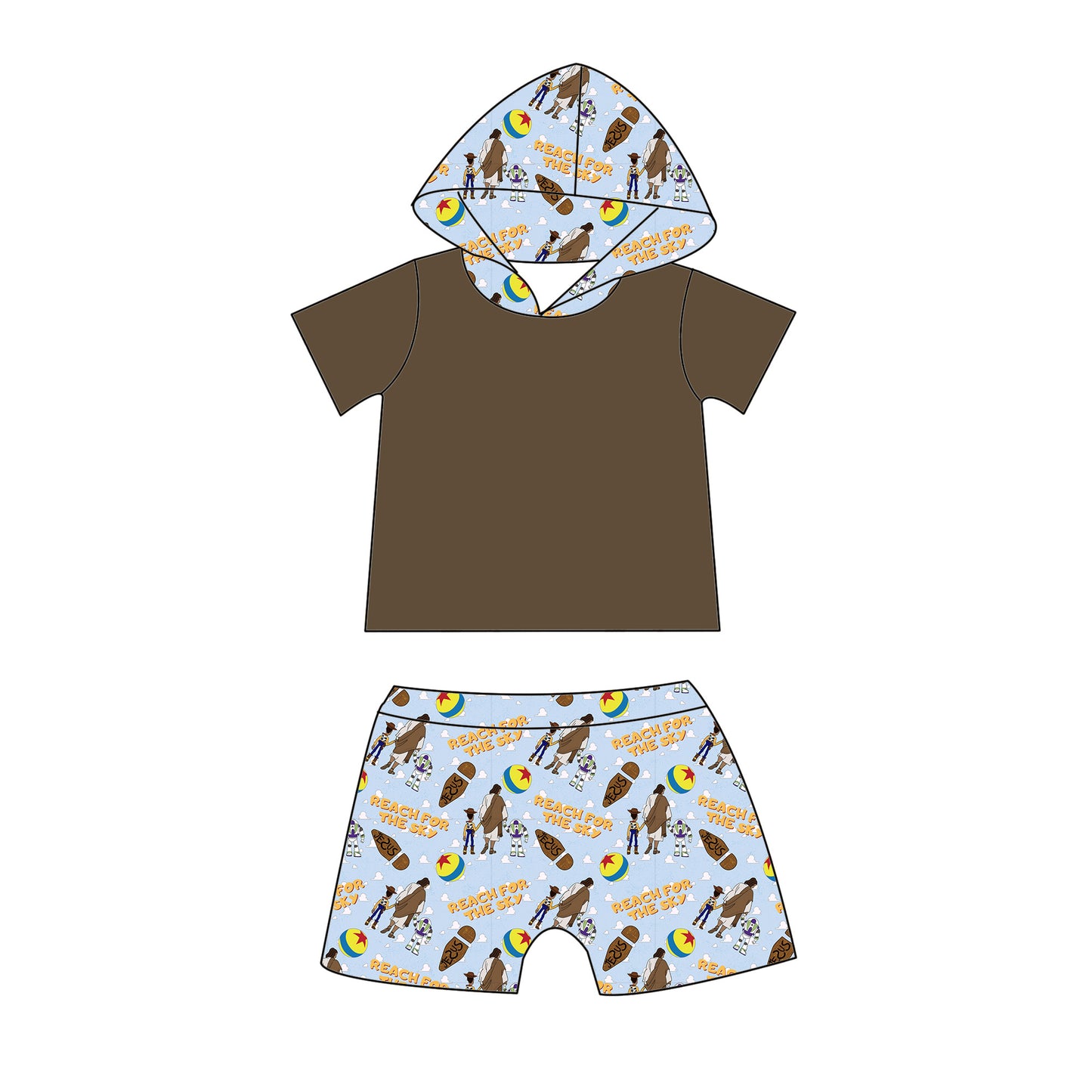 Jesus Story Hooded Shorts Set