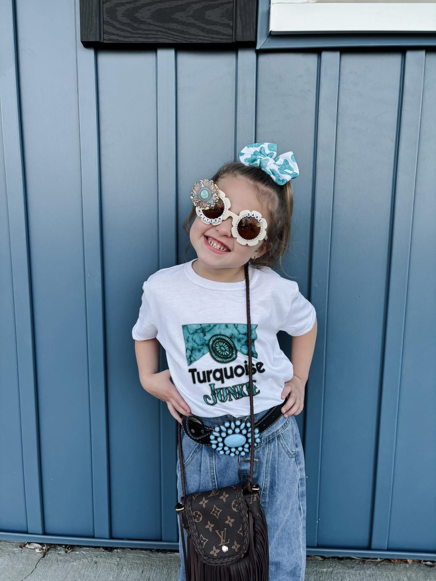 Turquoise Junkie Kids Tee