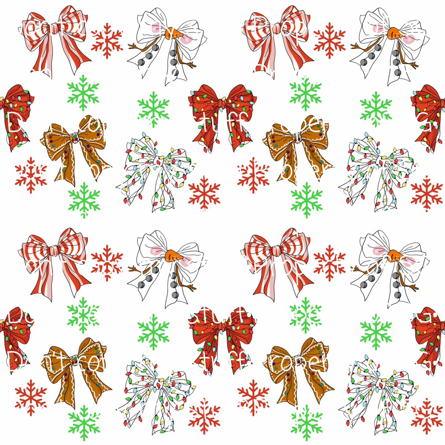 Christmas Bows Seamless