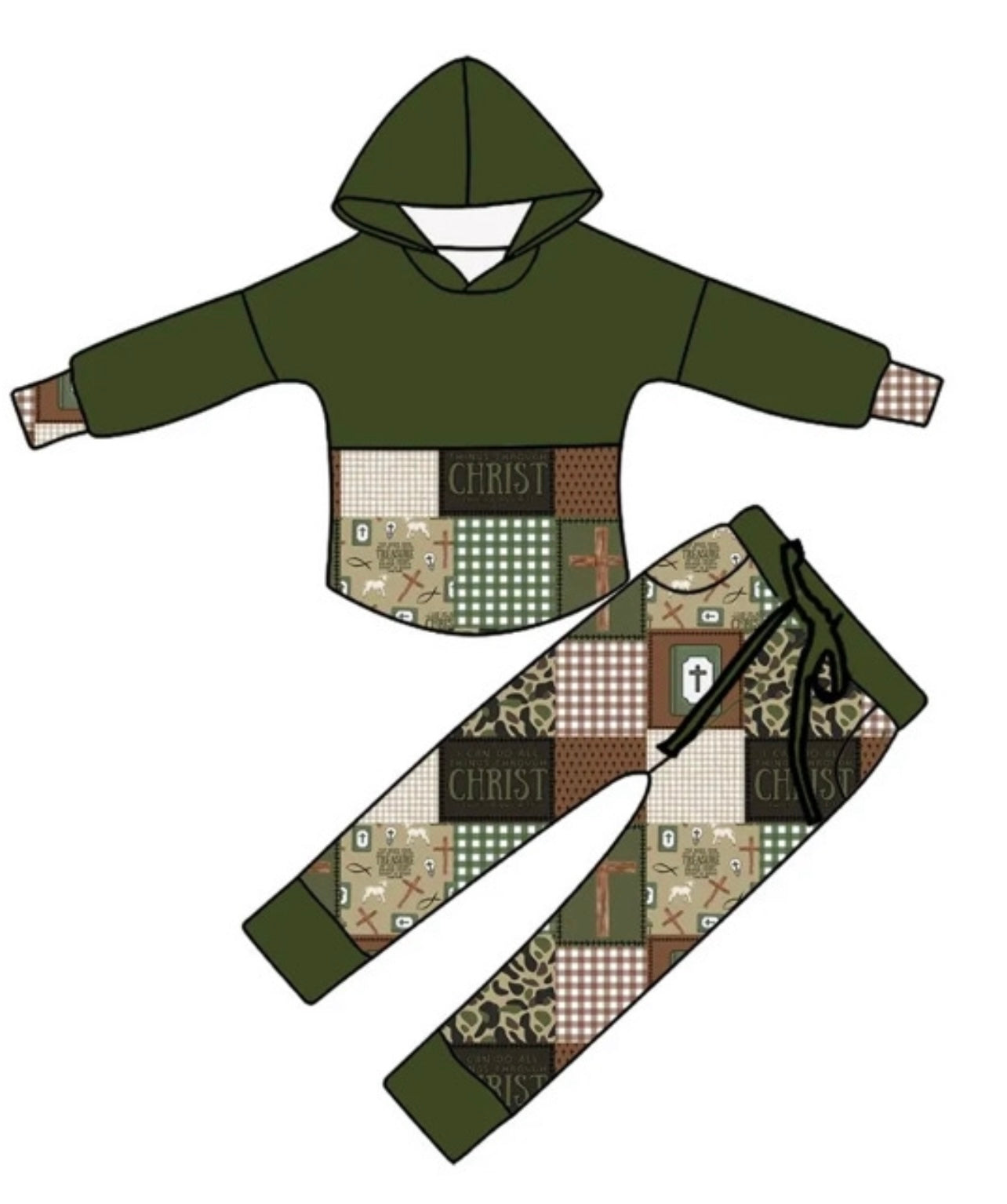 Camo Worship Pullover Set