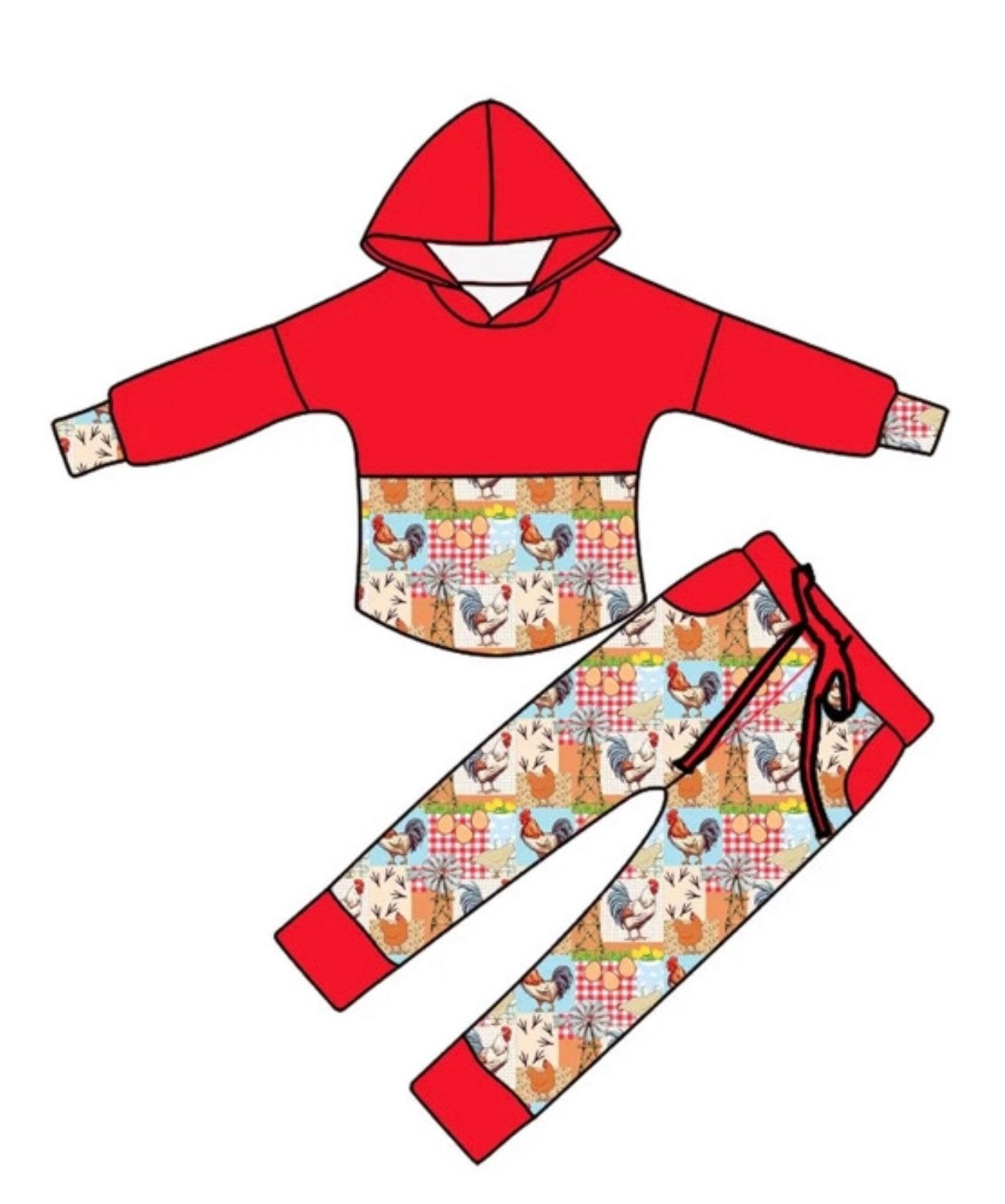 Chicken Coop Pullover Set