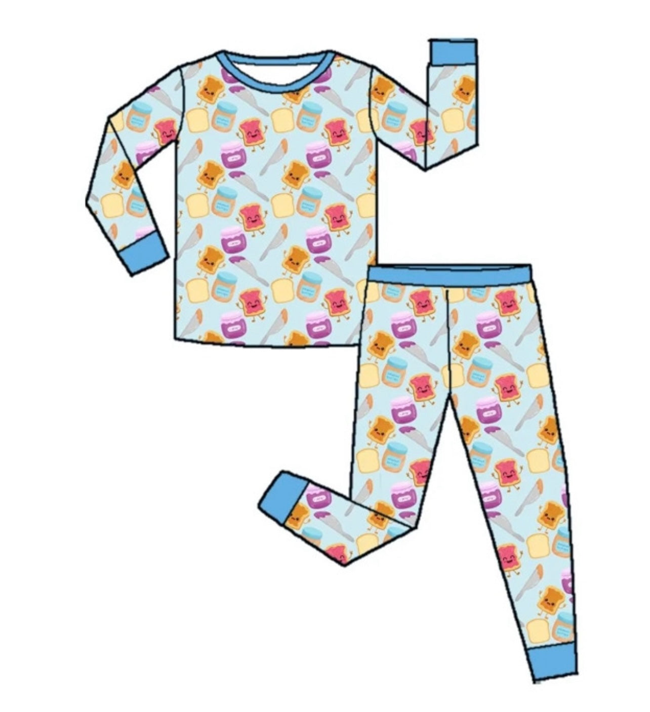 Blue PBJ 2 Piece