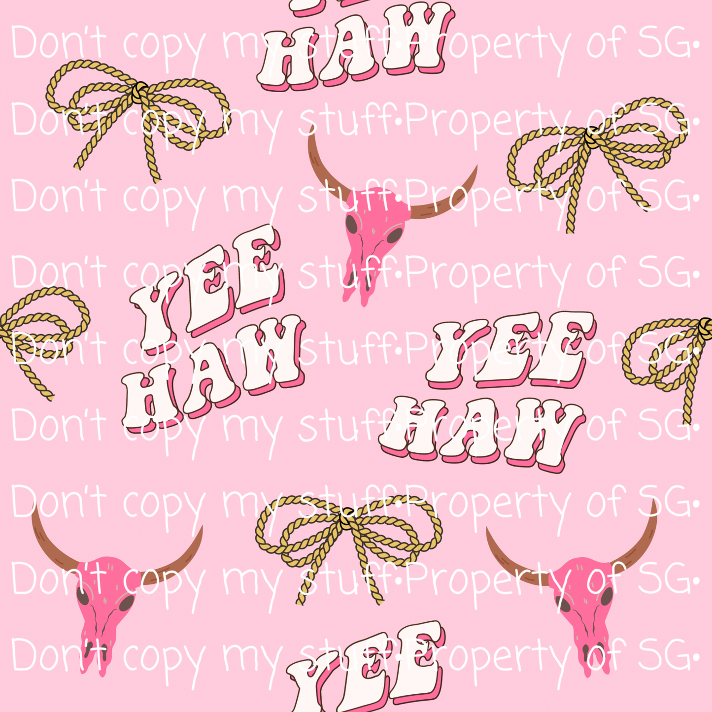 Pink Yee Haw Seamless