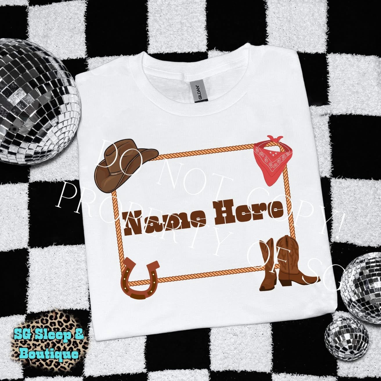 Wild West Vibes Custom Name PNG