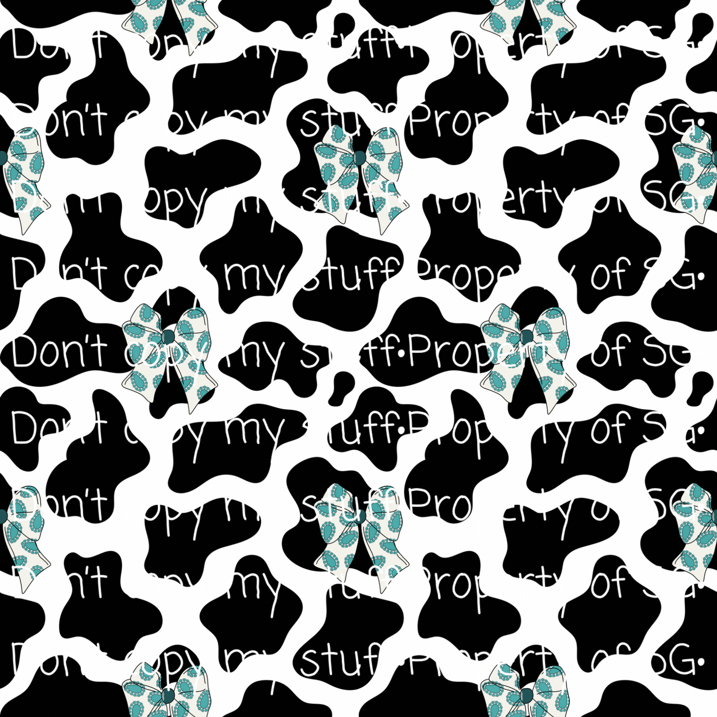 Cow Bows Seamless