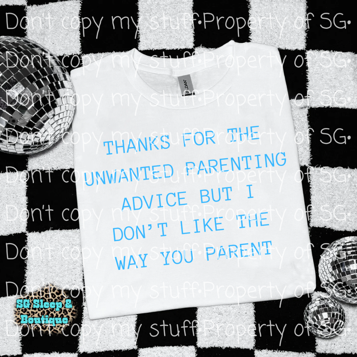 Blue Unwanted Parenting Advice PNG