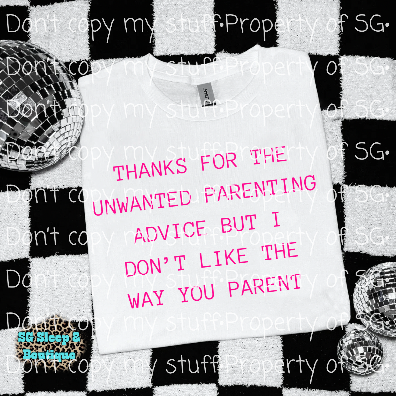 Pink Unwanted Parenting Advice PNG