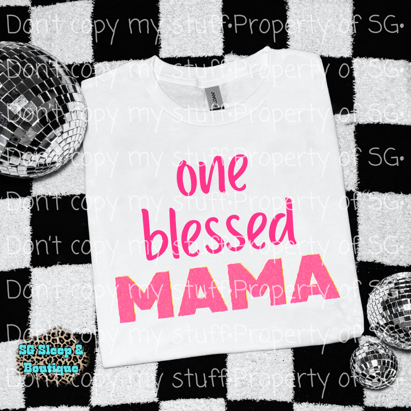 One Blessed Mama PNG