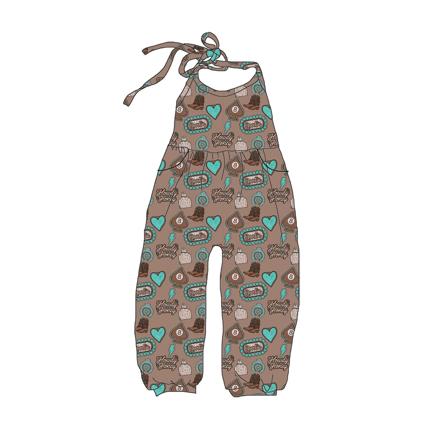 Howdy Halter Romper