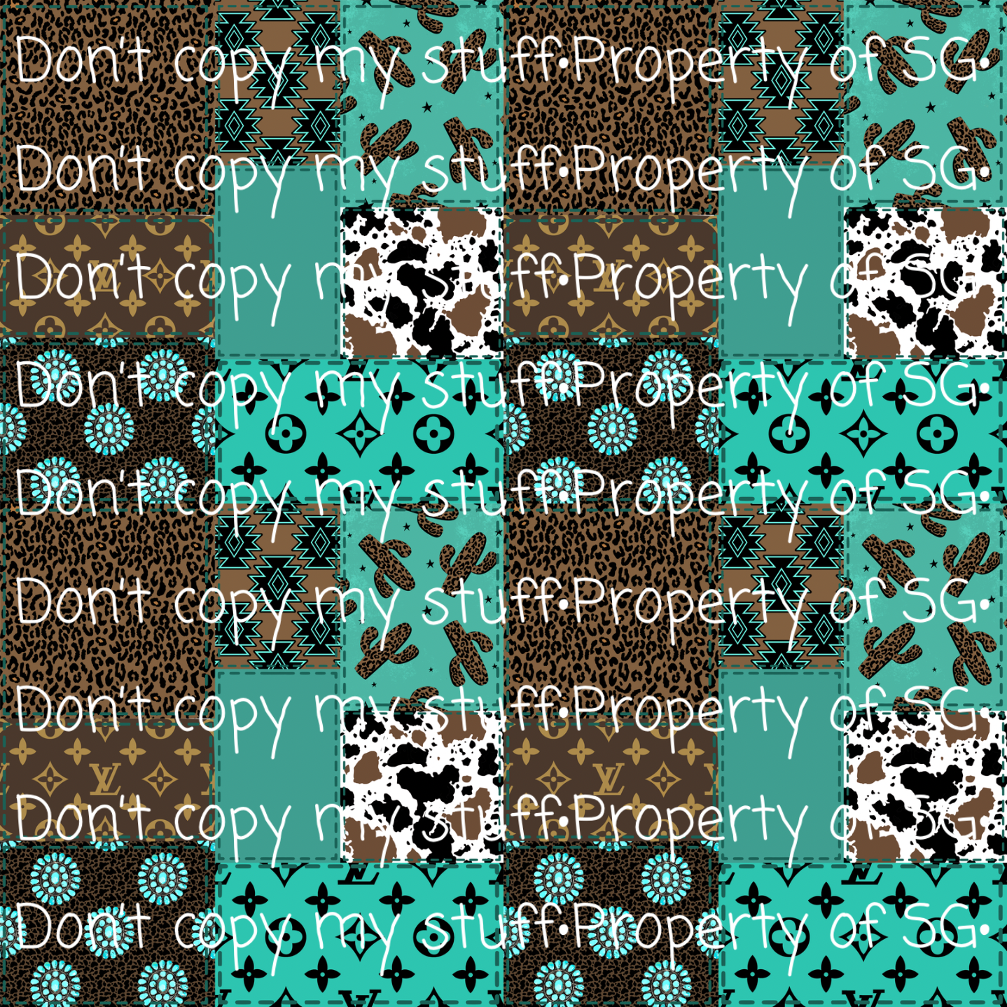 Western Patchwork Seamless