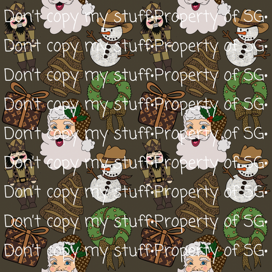 Boujee Santa Seamless