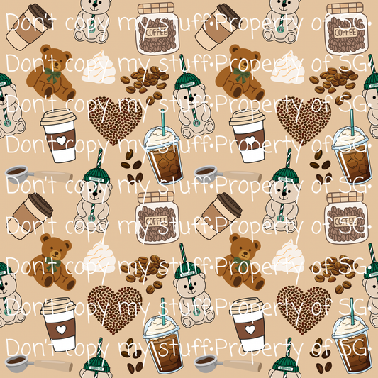 Coffee Bears Seamless