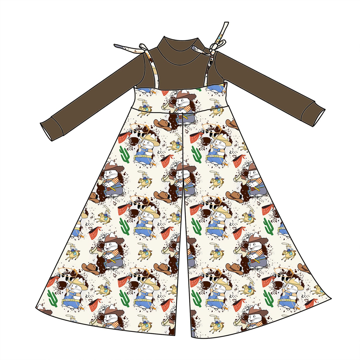 Cowboy Max Flare Romper & Top