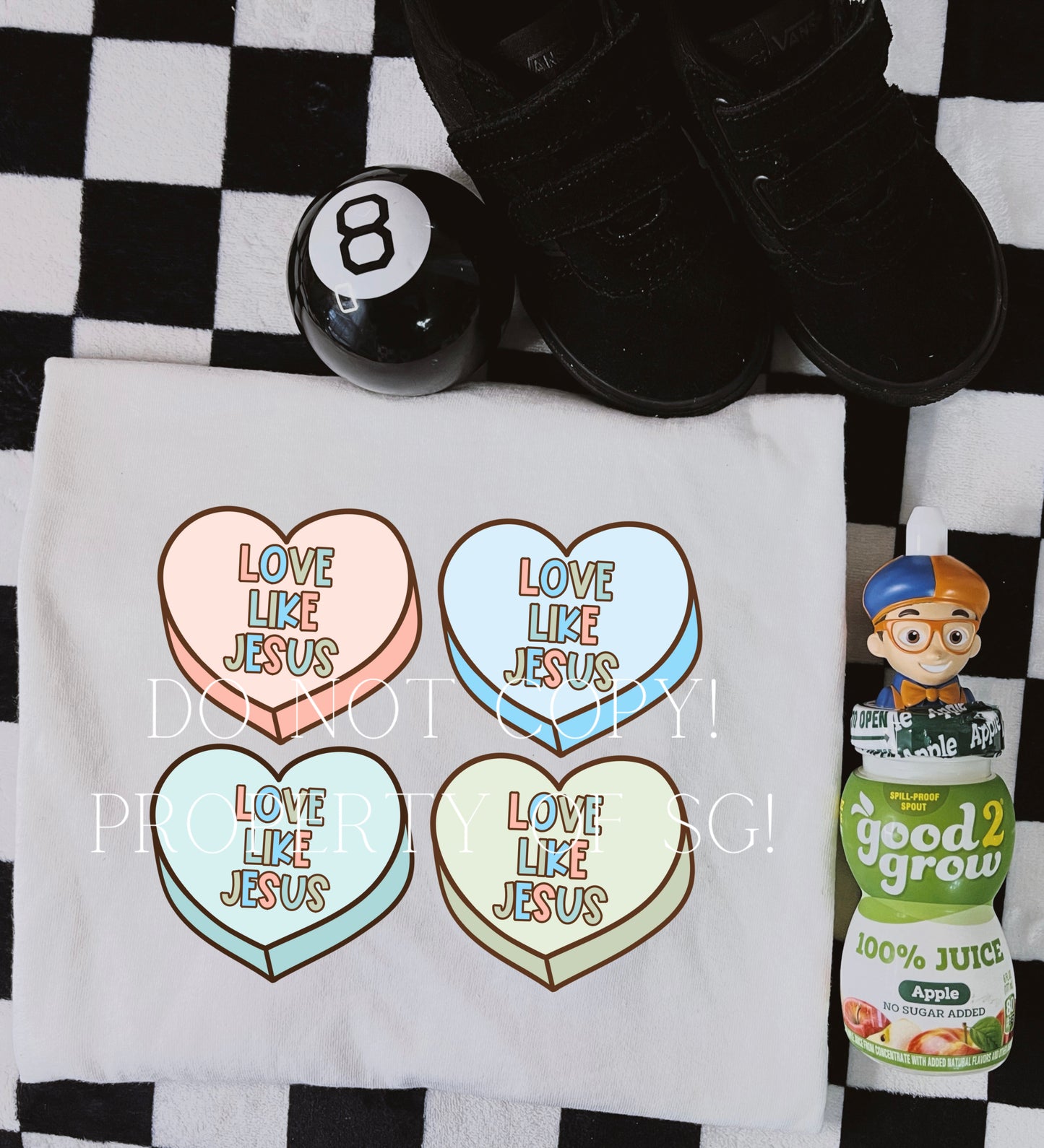Love like Jesus Hearts Kids Tee