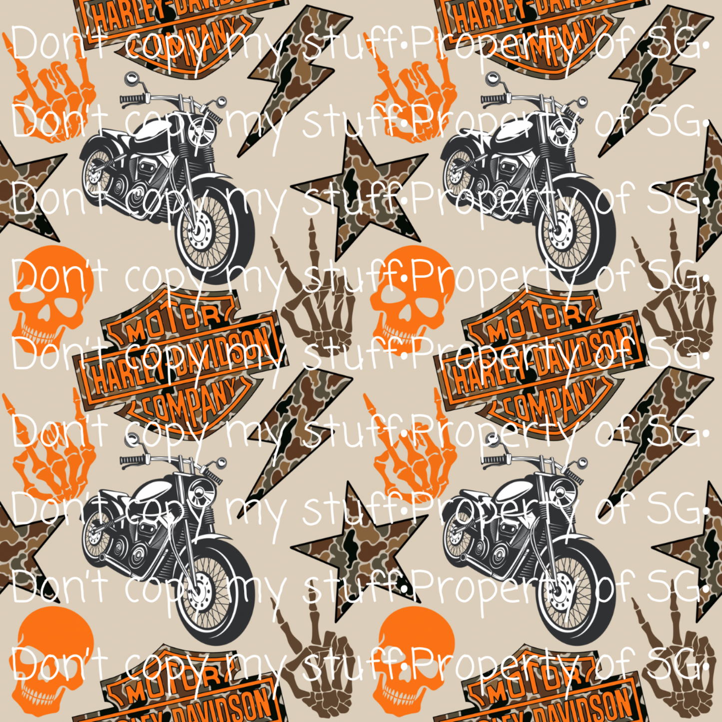 Camo Biker Seamless