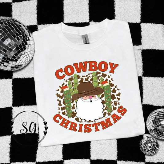 Cowboy Christmas Kids Tee
