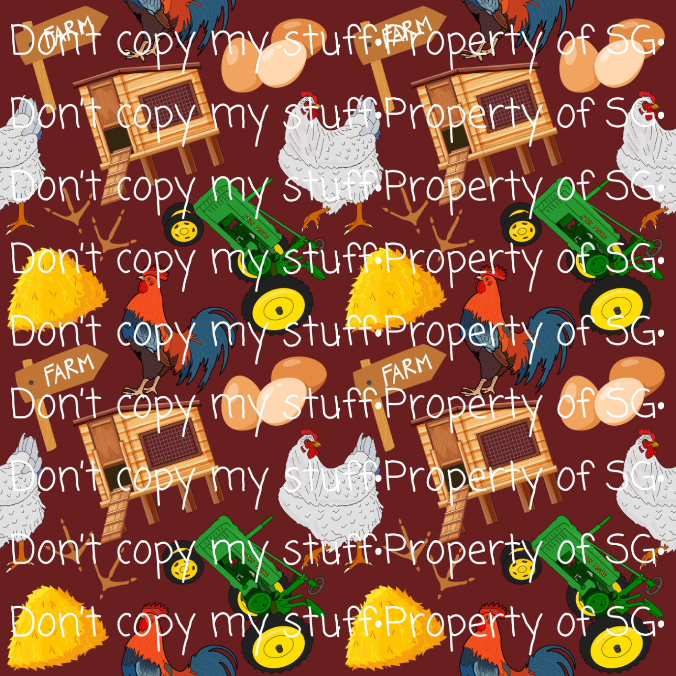 Look at all those Chickens Seamless
