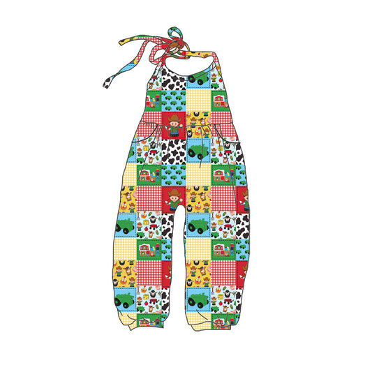 Little Farm Halter Romper