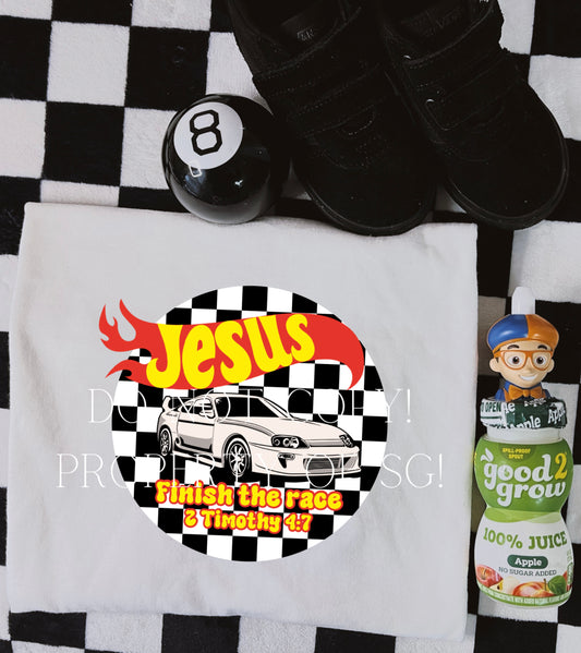 Jesus Finish the Race Kids Tee