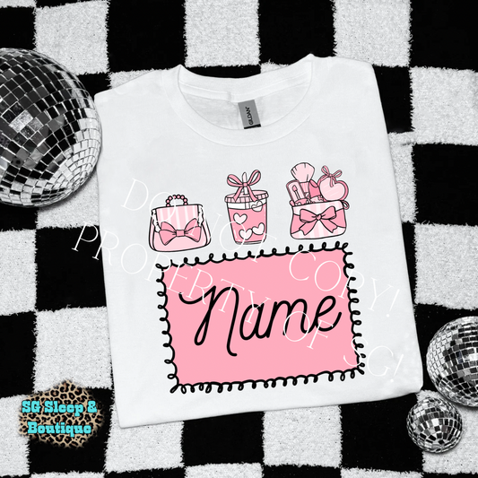 Cutie Girl Custom Name PNG