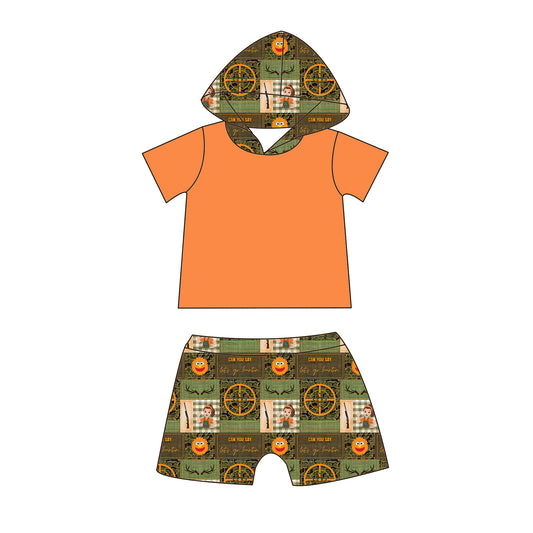 Hunting & Learning Hooded Shorts Set