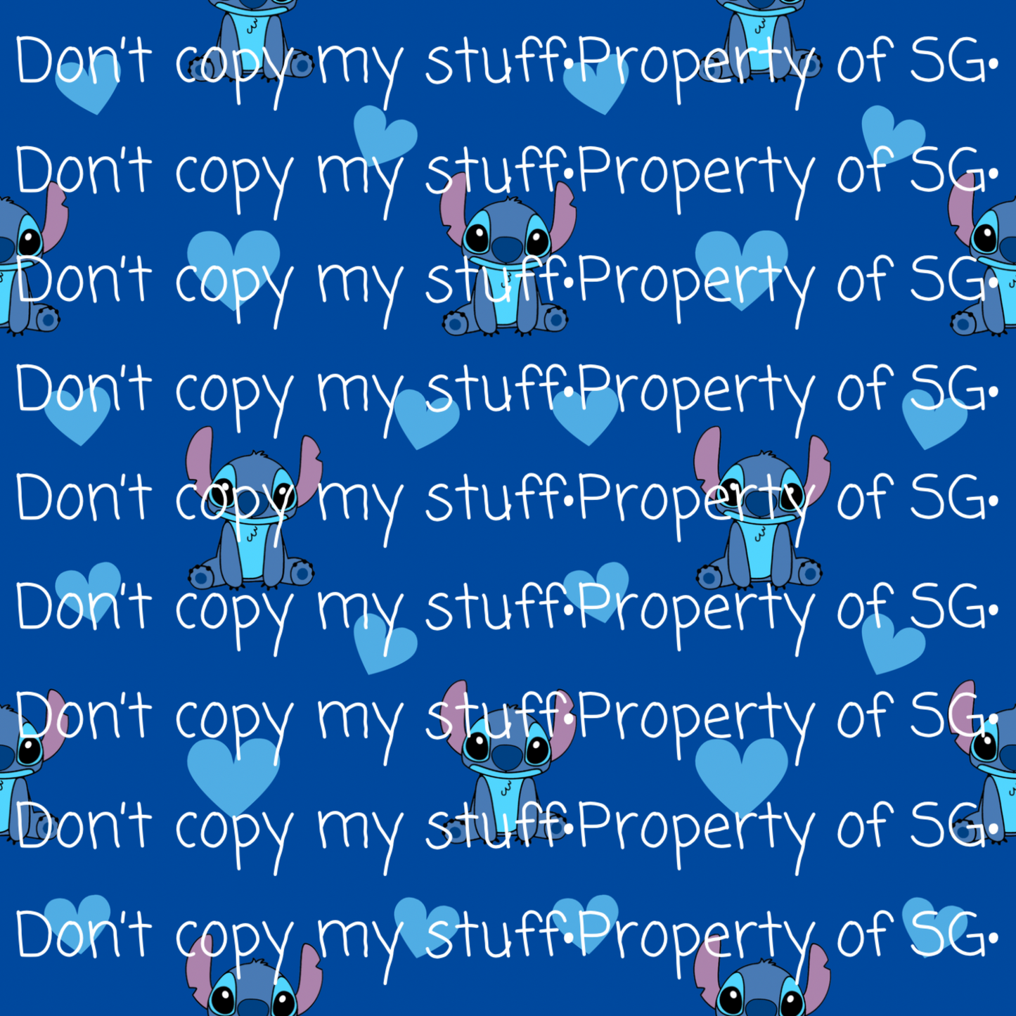 Blue Alien Seamless