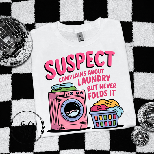 Suspect Complains About Laundry Tee