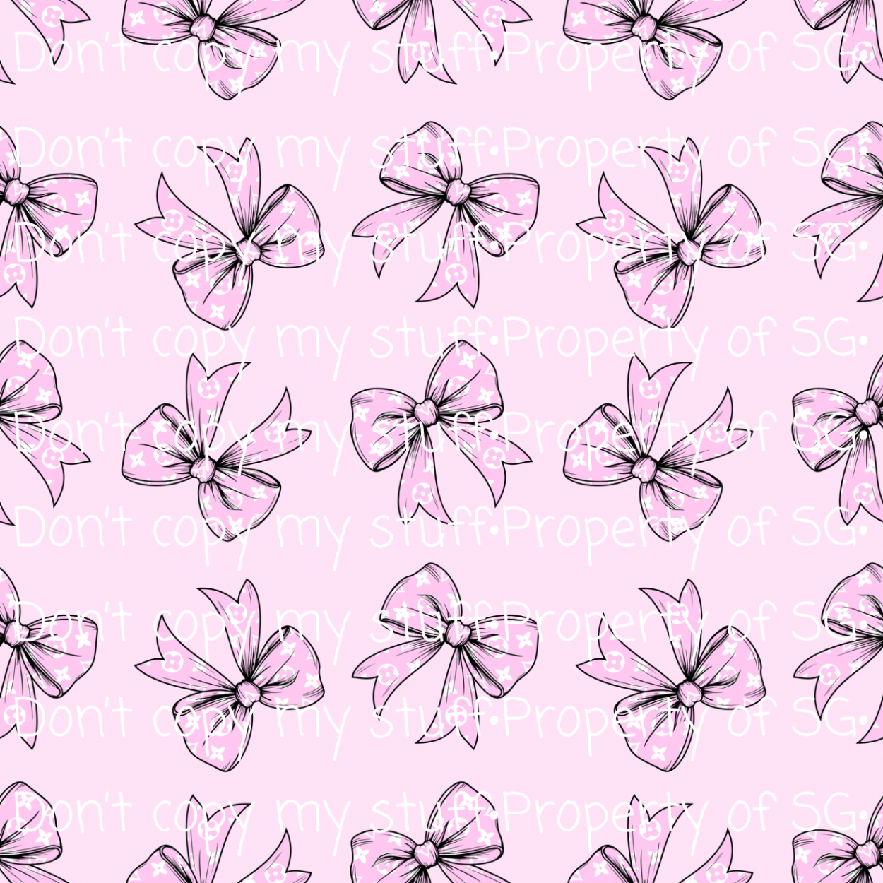 Baby Pink Bows Seamless