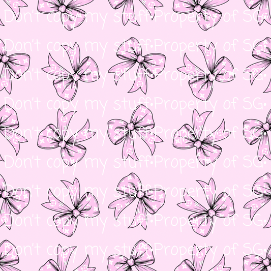 Baby Pink Bows Seamless