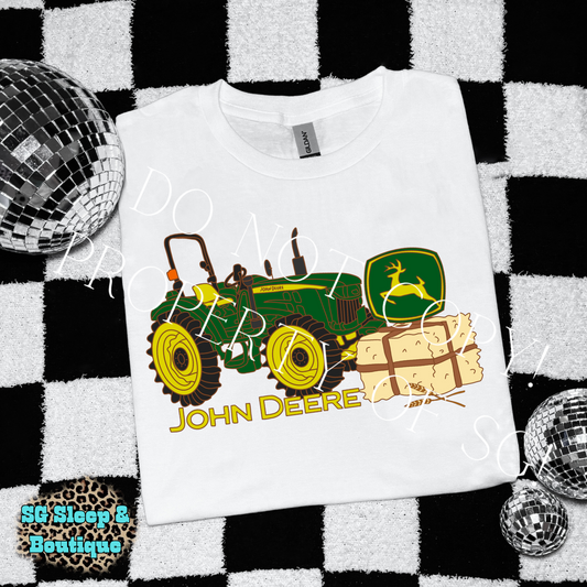 Green Deere Kids Tee