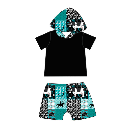 Country Brother Hooded Shorts Set