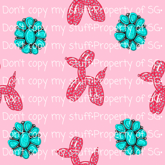 Balloons & Turquoise Seamless