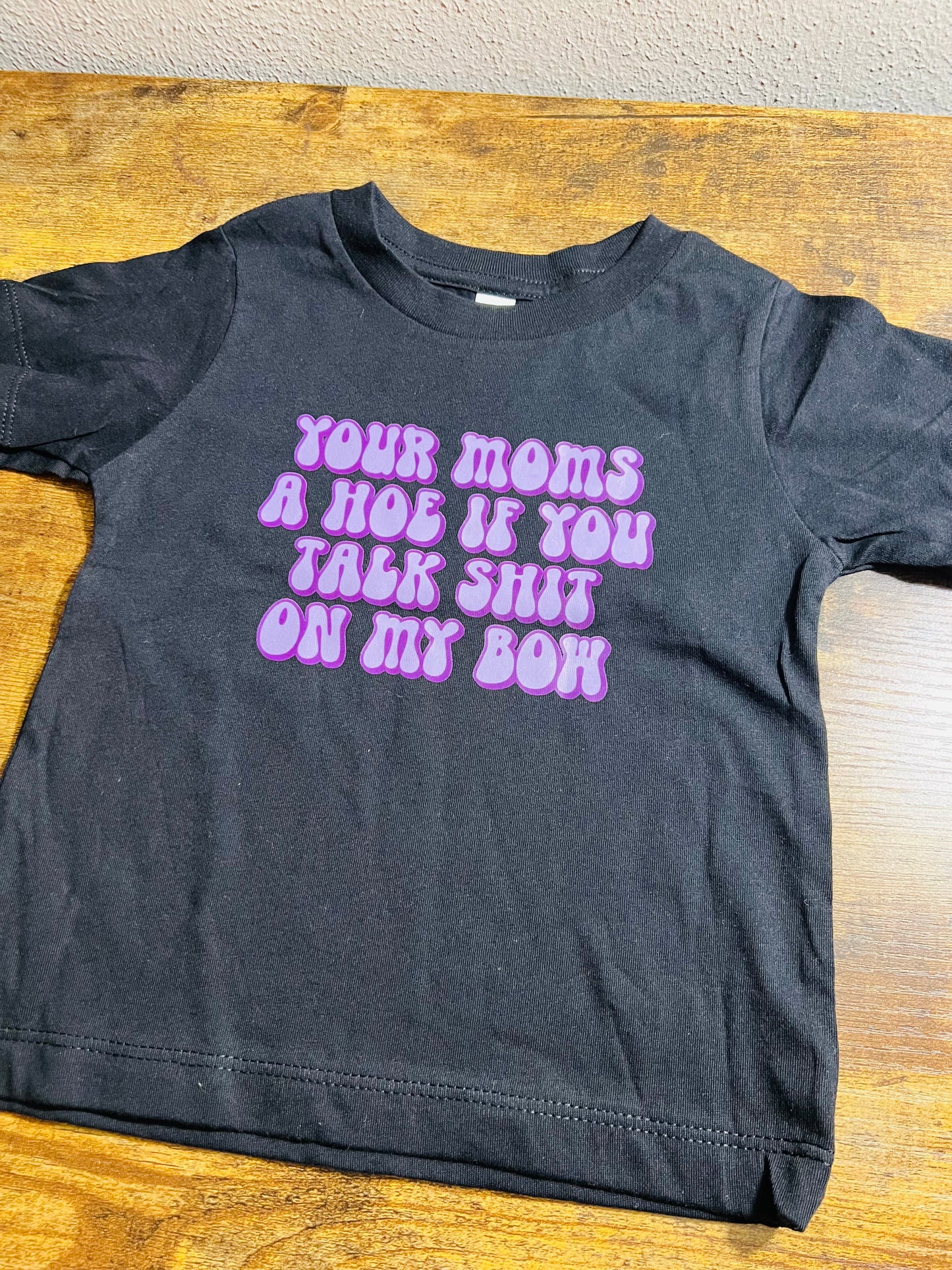 Purple Bow kids tee