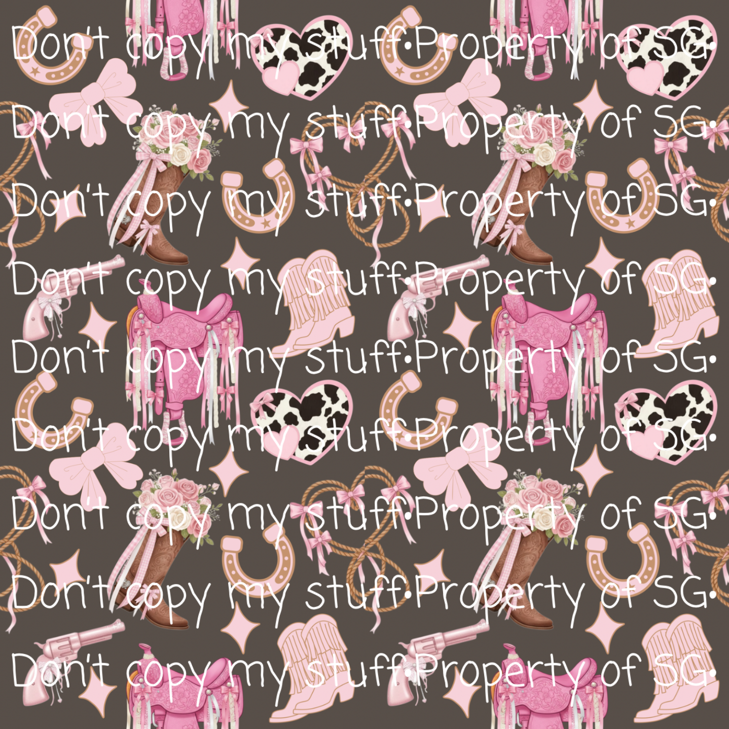 Pink Cowkid Seamless