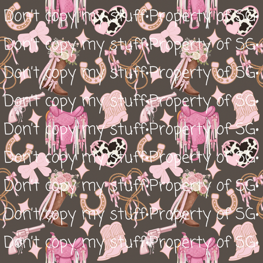 Pink Cowkid Seamless