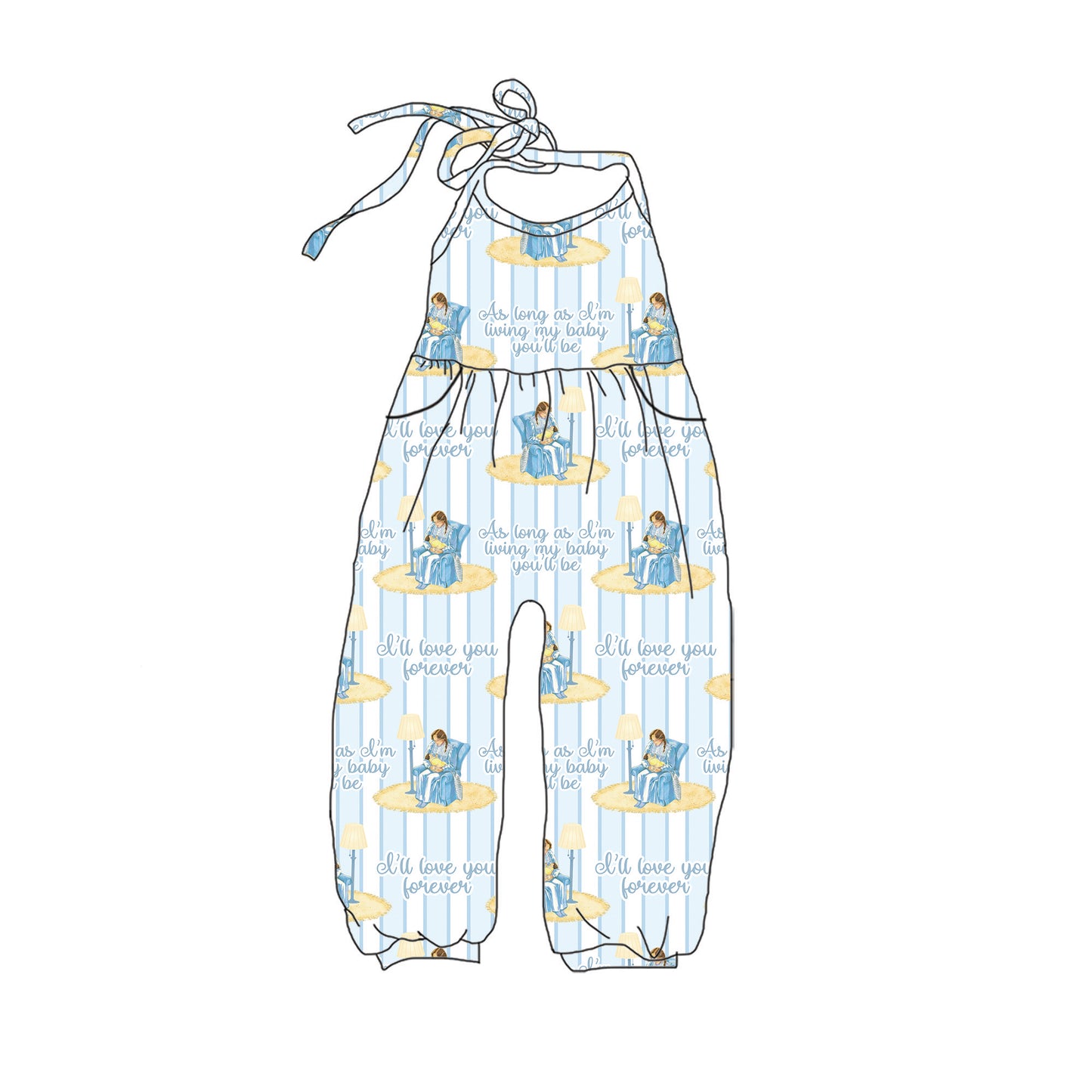 Love You Halter Romper