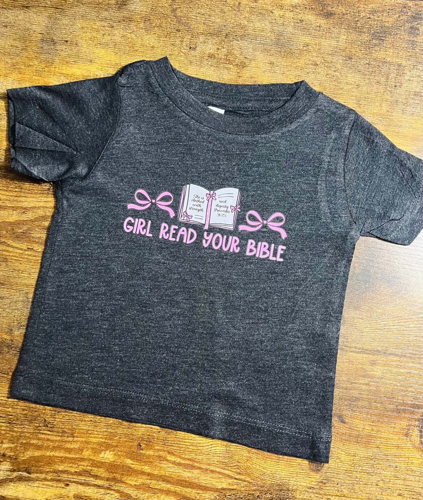 Girl Read Your Bible Kids Tee